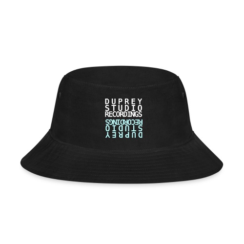 White/Teal Text Box - Bucket Hat