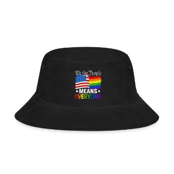 We The People Means Everyone Flag - Bucket Hat - black - Front