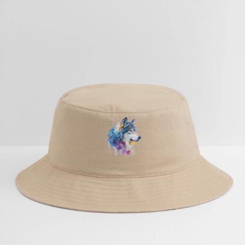Splash-Art Wolf Head - Bucket Hat