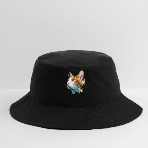 Cat: Feline Ink Burst - Bucket Hat