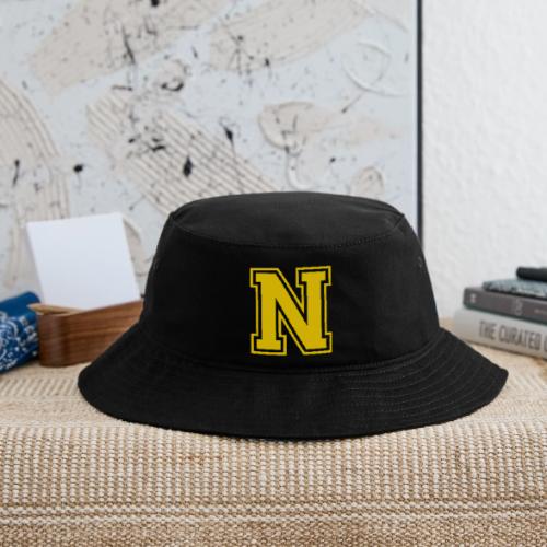 Letter N – Capital Athletic Alphabet Monogram - Bucket Hat