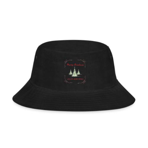 Beautiful Green Christmas Tree Graphic - Bucket Hat
