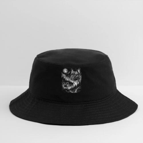 Vintage French Bulldog Moon Howling Tee - Bucket Hat