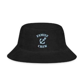 Family Crew (Anchor / Crew Complement / Sky Blue) - Bucket Hat - black - Front