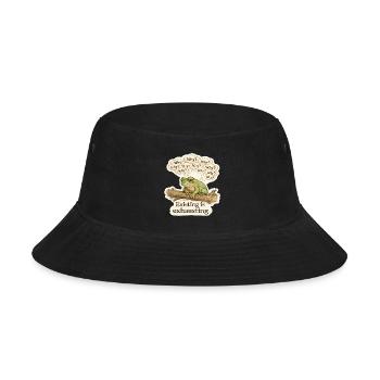 Existential Frog on a Branch - Bucket Hat - black - Front