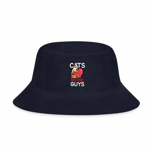 two cats before guys heart anti valentines day - Bucket Hat