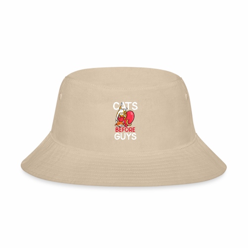 two cats before guys heart anti valentines day - Bucket Hat