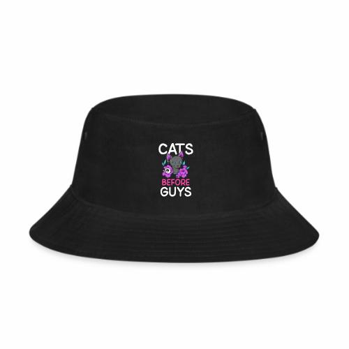 punk cats before guys heart anti valentines day - Bucket Hat