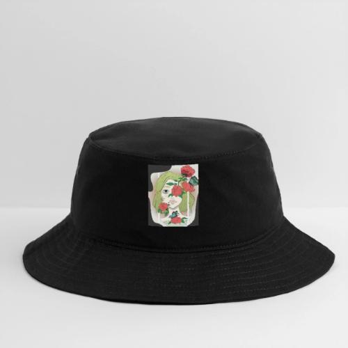 Girl with Rose Vine - Bucket Hat