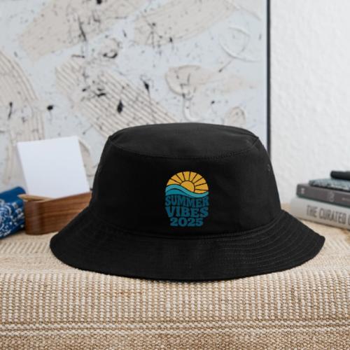 Summer Vibes 2025 Retro Sunset T-Shirt | Fun Beach - Bucket Hat
