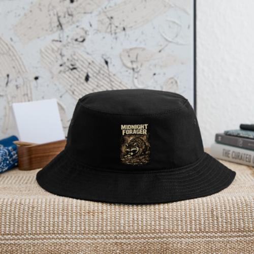 Midnight Forager Raccoon Mushroom Hunter - Bucket Hat