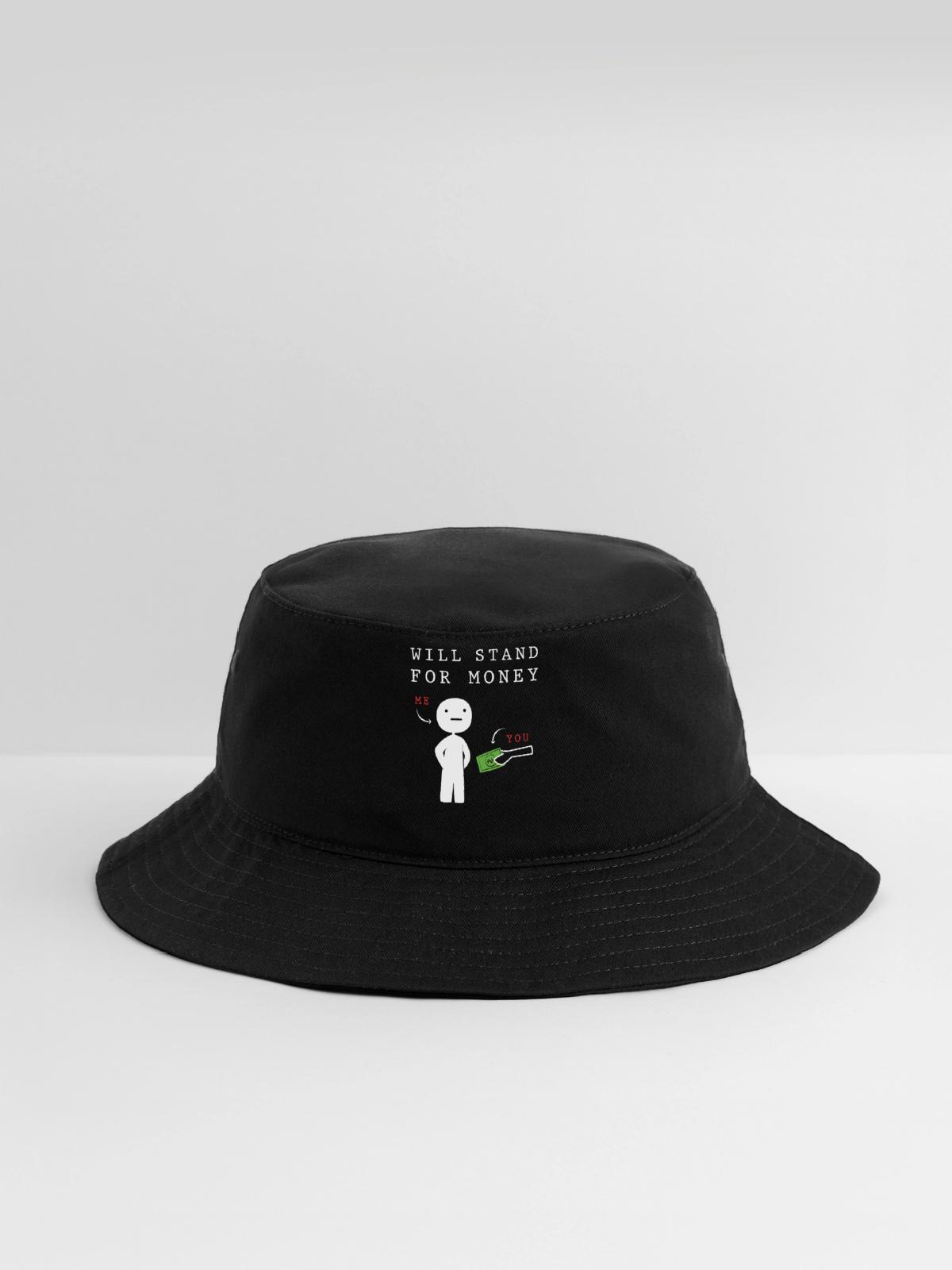 Money Meme Millennial Humor - Bucket Hat - black - Front