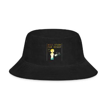 Rich Cash Money Meme - Bucket Hat - black - Front