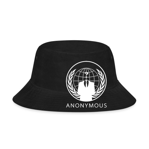 Anonymous 1 - White - Bucket Hat