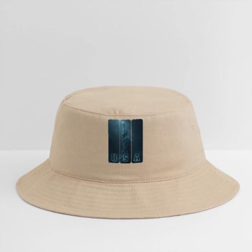 Neon Liberty USA Triptych - Bucket Hat