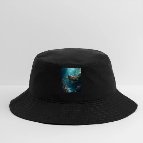 Sea Turtle Coral Reef Design - Bucket Hat