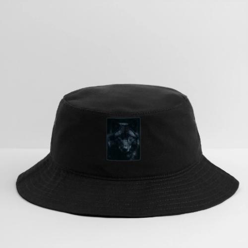 Black Wolf Intense Eyes Portrait Design - Bucket Hat