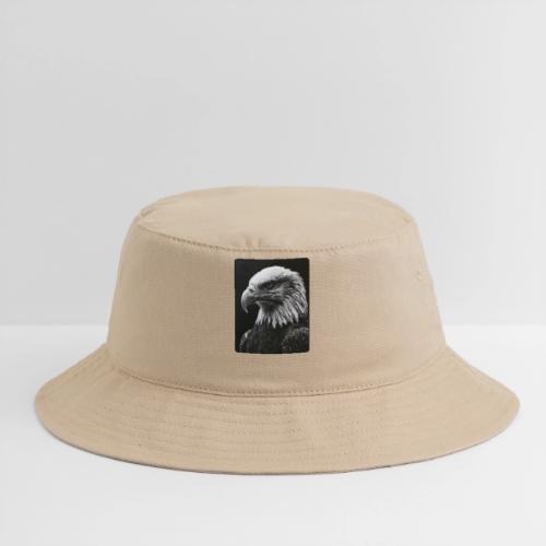 Black White Bald Eagle Design - Bucket Hat