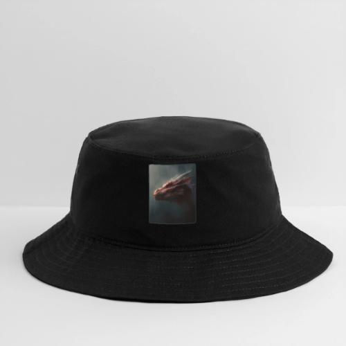 Red Dragon Fog Portrait Design - Bucket Hat
