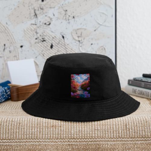 Dreamy Cosmos Valley Landscape Art - Bucket Hat