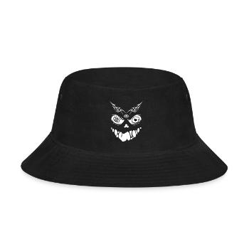 Smiling Third Eye Demon Face - Bucket Hat - black - Front