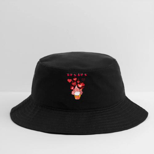 Design wrapped in love hearts, vibrating in love. - Bucket Hat