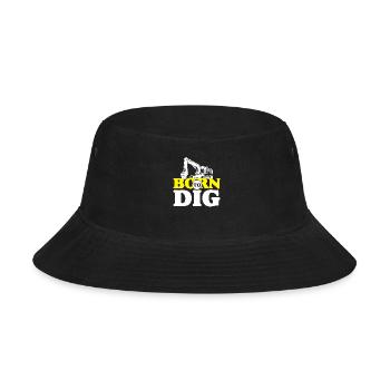 Born To Dig - Bucket Hat - black - Front