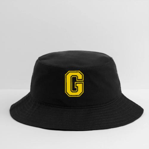Letter G – Capital Athletic Alphabet Monogram - Bucket Hat