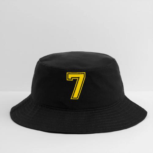 Number 7 in a classic athletic collegiate font - Bucket Hat
