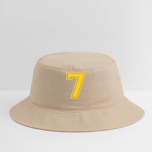 Number 7 in a classic athletic collegiate font - Bucket Hat