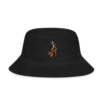 The Squirrel Waiter - Bucket Hat - black - Front