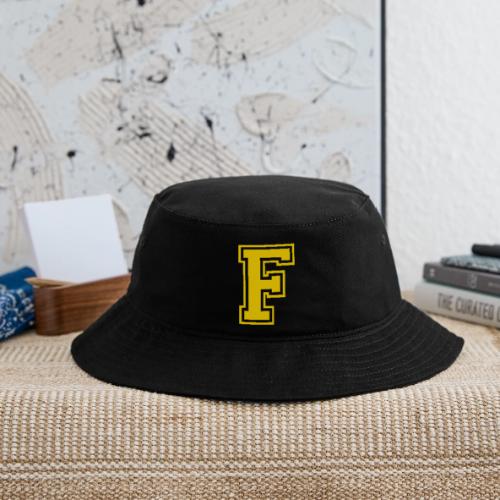 Letter F – Capital Athletic Alphabet Monogram - Bucket Hat