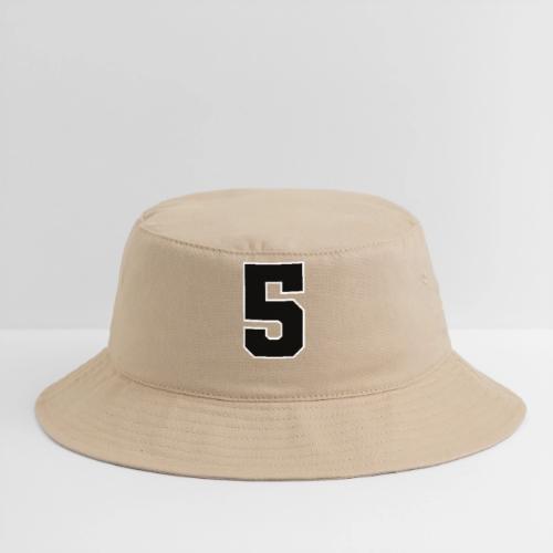 Varsity Number 5 Athletic Design - Bucket Hat