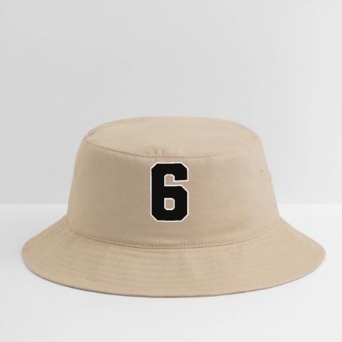 Varsity Number 6 Sports Font - Bucket Hat