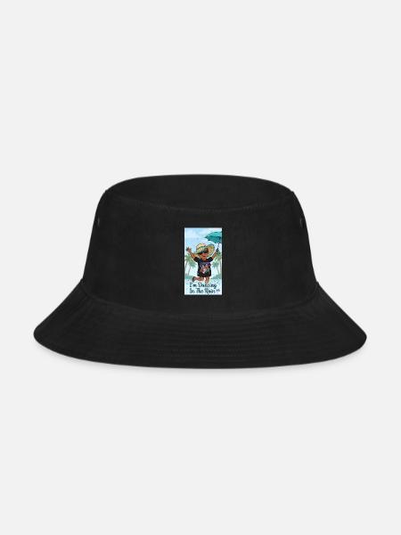 Cancer Girl Dancing in the Rain - Bucket Hat - black