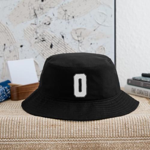 White Letter O – Varsity Alphabet Monogram - Bucket Hat