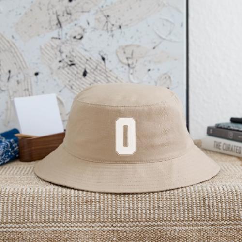 White Letter O – Varsity Alphabet Monogram - Bucket Hat