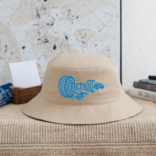 The D® - Detroit Wheel Guitar with Flames Bl Slvr - Bucket Hat