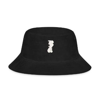 Elegant Line Art Faces Design - Bucket Hat - black - Front
