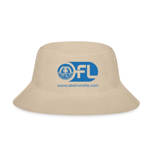 Observations from Life Logo with Web Address - Bucket Hat