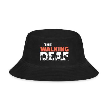 The Walking Deaf Hearing Loss Awareness Humor Art - Bucket Hat - black - Front