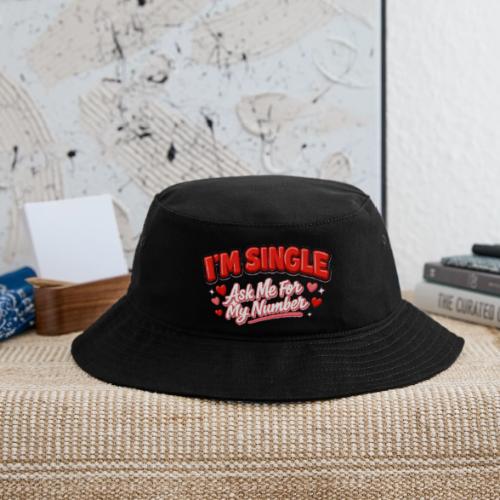 I’m Single Retro Bubble - Bucket Hat