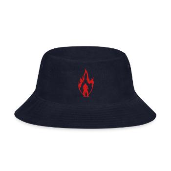 Hot construction worker - Bucket Hat - navy - Front