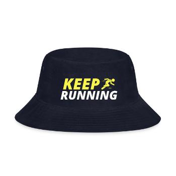 keep running - Bucket Hat - navy - Front