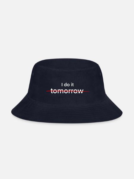 I Do It Tomorrow 1 - Bucket Hat - navy