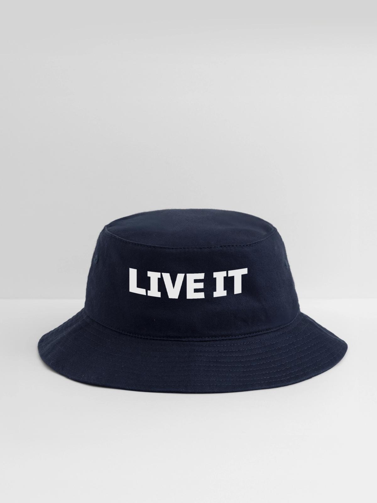 Live It - Bucket Hat - navy - Front