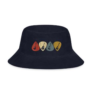 Retro Vintage Guitar - Bucket Hat - navy - Front