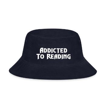 Addicted To Reading 1 - Bucket Hat - navy - Front