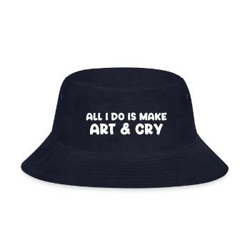 Make Art Cry - Bucket Hat - navy - Front