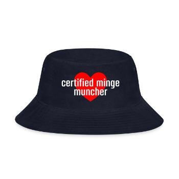 Certified Minge Muncher - Bucket Hat - navy - Front